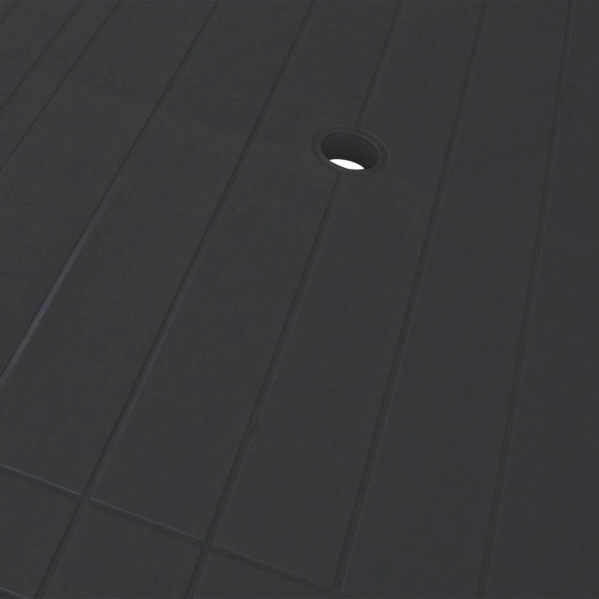 VidaXL Tuintafel 126x76x72 Cm Kunststof Antraciet - Afbeelding 7