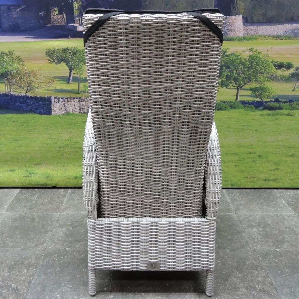 Menorca Dining Tuinstoel Verstelbaar Wit Grijs - Afbeelding 5