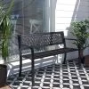 Relaxwonen - Premium Tuinbank Staal - 119 X 50 X 75 Cm