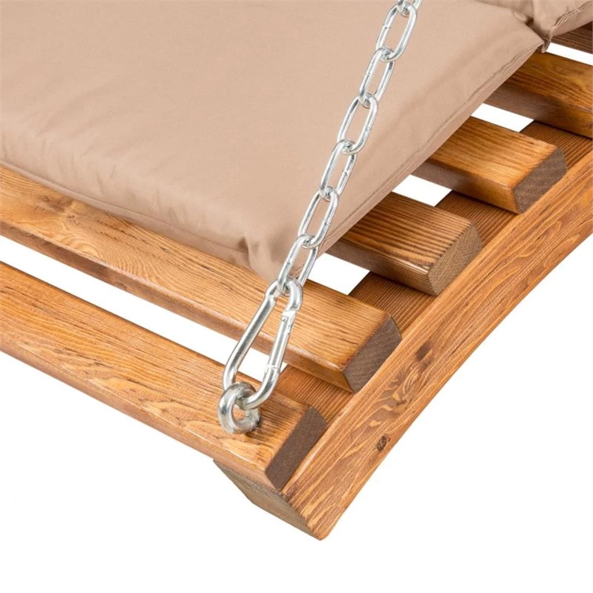 Bermuda Hollywoodschommel Tuinschommelbank 130 Cm 2-zits Zonneluifel - Afbeelding 3