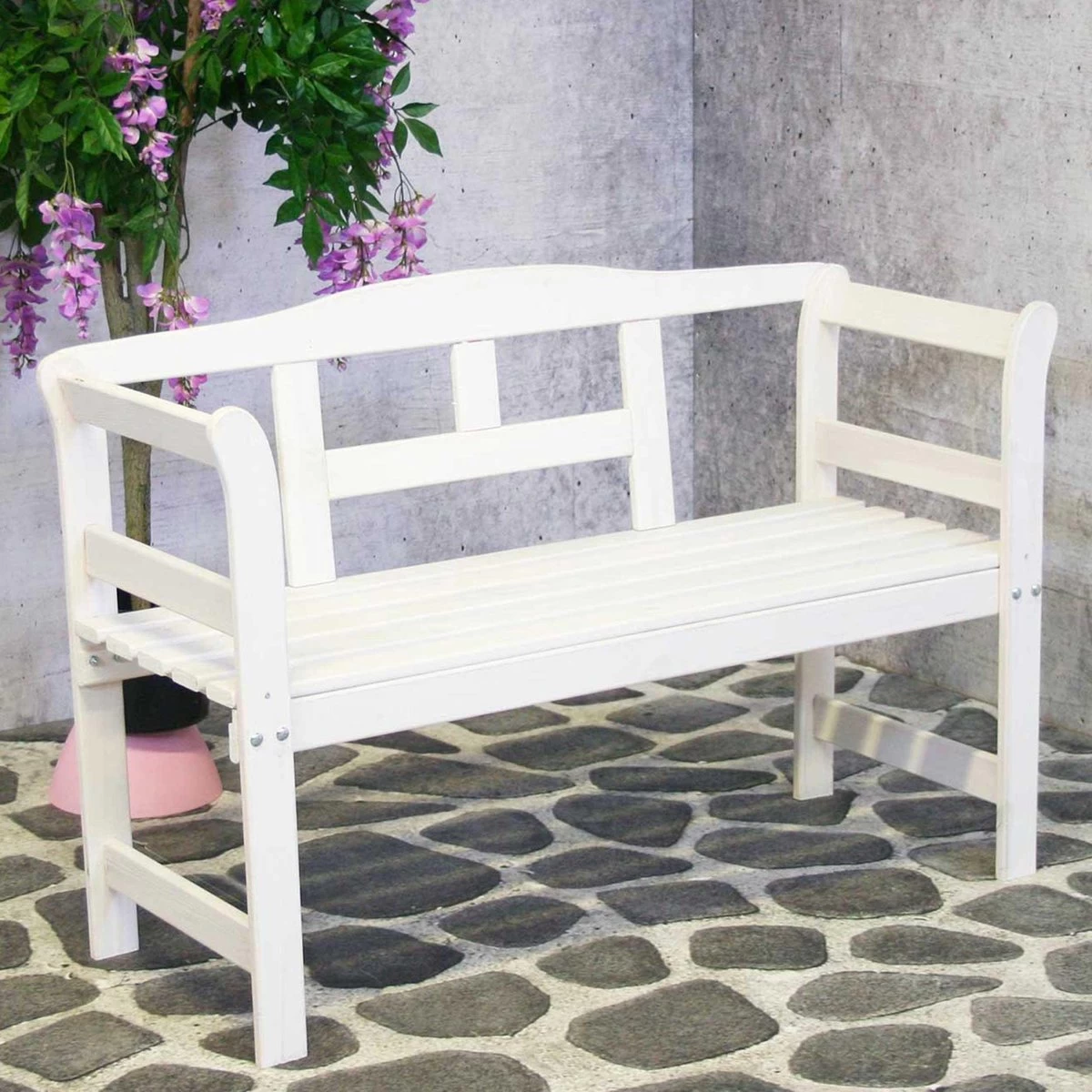 SenS-Line Friesen Tuinbank - Hout - Wit - Afbeelding 13