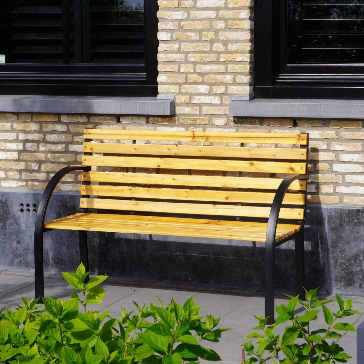 Dutcc 41142 - Tuinbank - Woodstock - 120 Cm – Zwart - Afbeelding 2