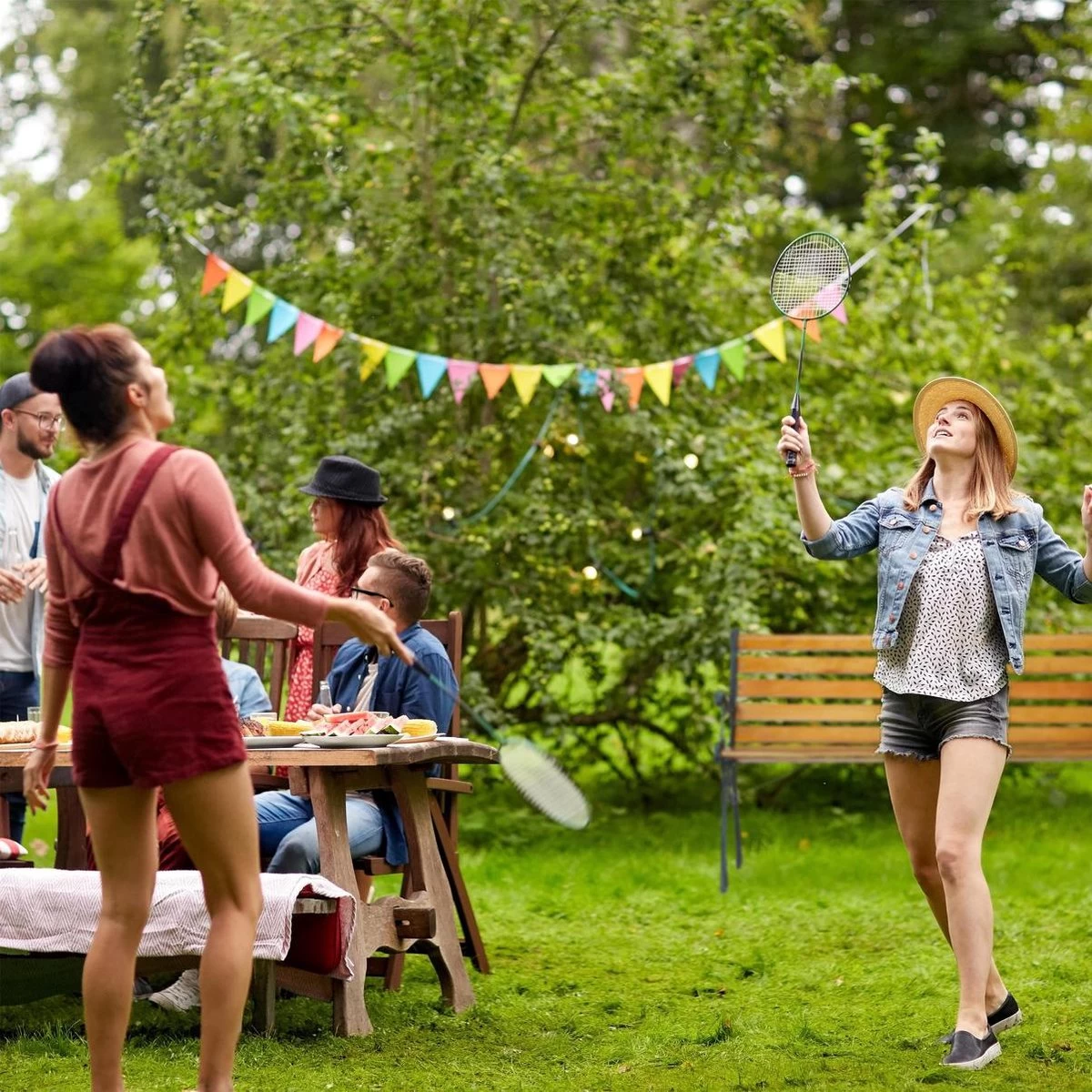 Relaxdays Tuinbank - Gietijzer - Parkbank - Tweezitter - Balkon & Terras - Houten Bank - Afbeelding 5