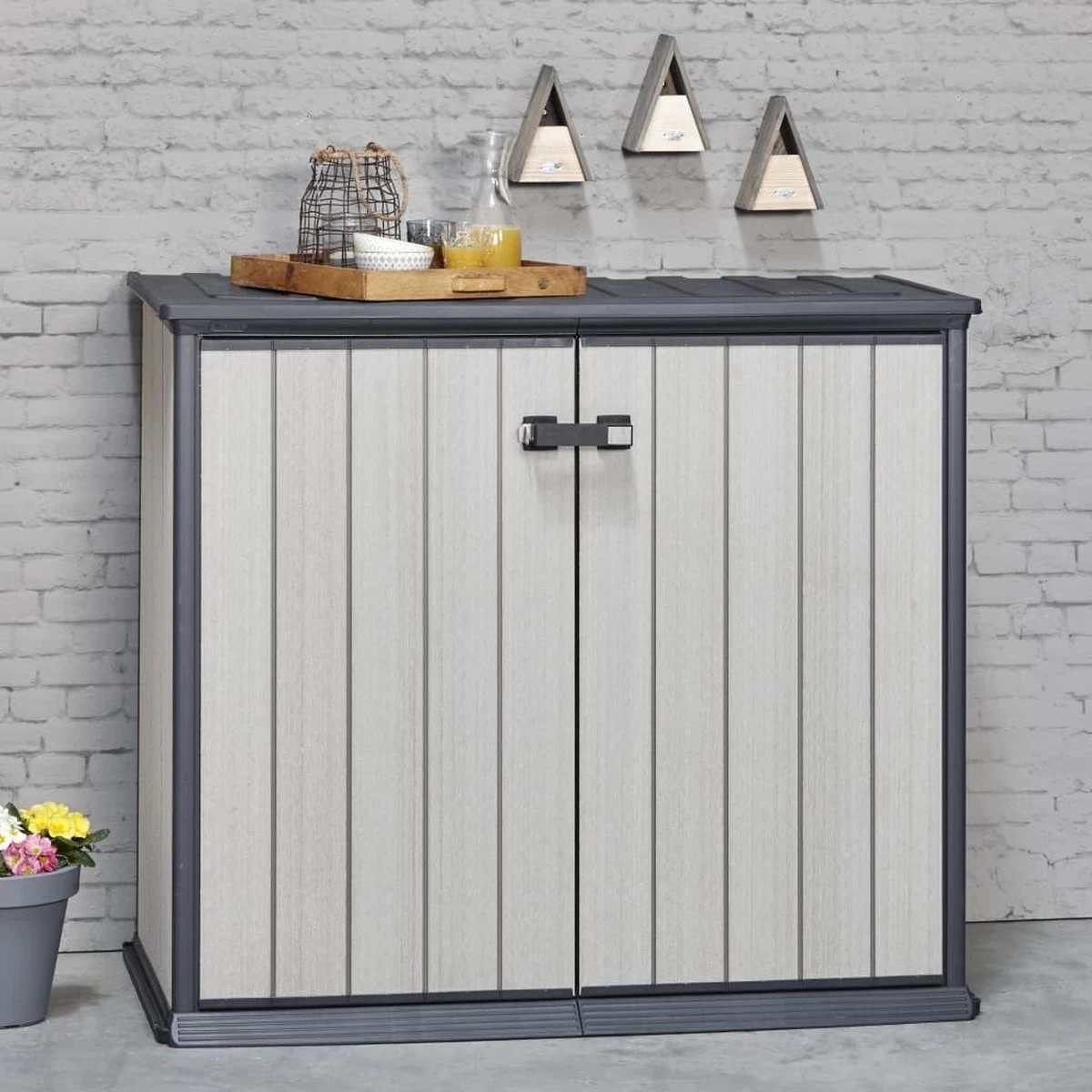 Keter Patio Store Opbergkast - 139,5x77x120cm - Grijs - Afbeelding 3