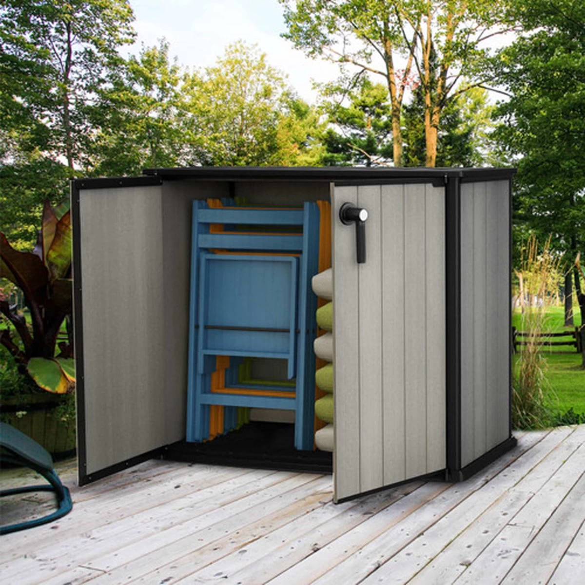 Keter Patio Store Opbergkast - 139,5x77x120cm - Grijs - Afbeelding 10