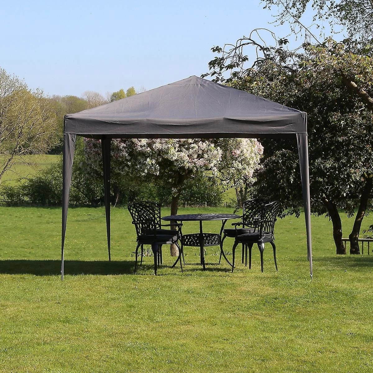 Ambiance Easy-up Partytent - 3x3m - Opvouwbaar - Grijs - Afbeelding 5