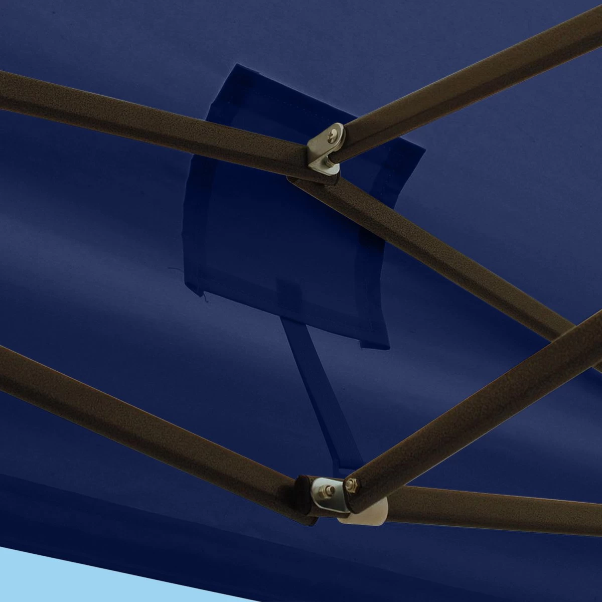 LifeGoods Partytent - 3x3 M - Zijwanden - Easy Up - Opvouwbaar - Waterdicht - Draagtas Met Wieltjes - Donkerblauw - Afbeelding 12