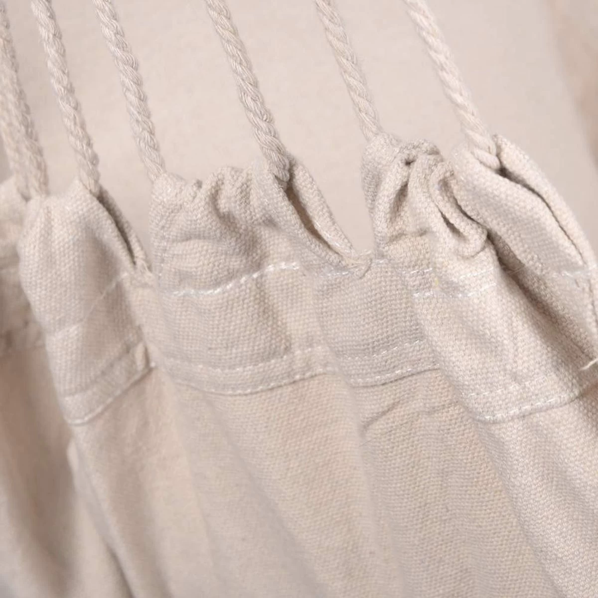 Potenza® Hangstoel – RUIM & COMFORTABEL - Binnen Of Buiten - 130x160 Cm - Belastbaar Tot 150 Kg - Incl. Bevestigingset Buiten – Creme - Afbeelding 4