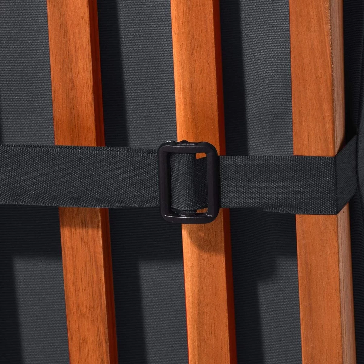 Beautissu Deckchair Kussen 200x50x8 Cm - Ligstoelkussen Antraciet - Matraskussen Voor Hangmatten En Tuin-/terrasstoelen - Flair DC - Afbeelding 7