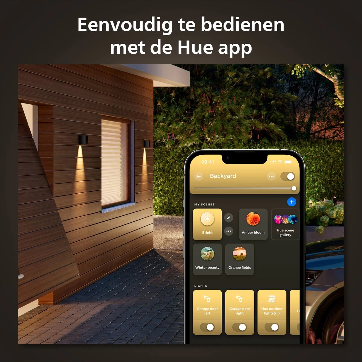 Philips Hue Resonate Down - Muurlamp - Wit En Gekleurd Licht - Zwart - Afbeelding 8