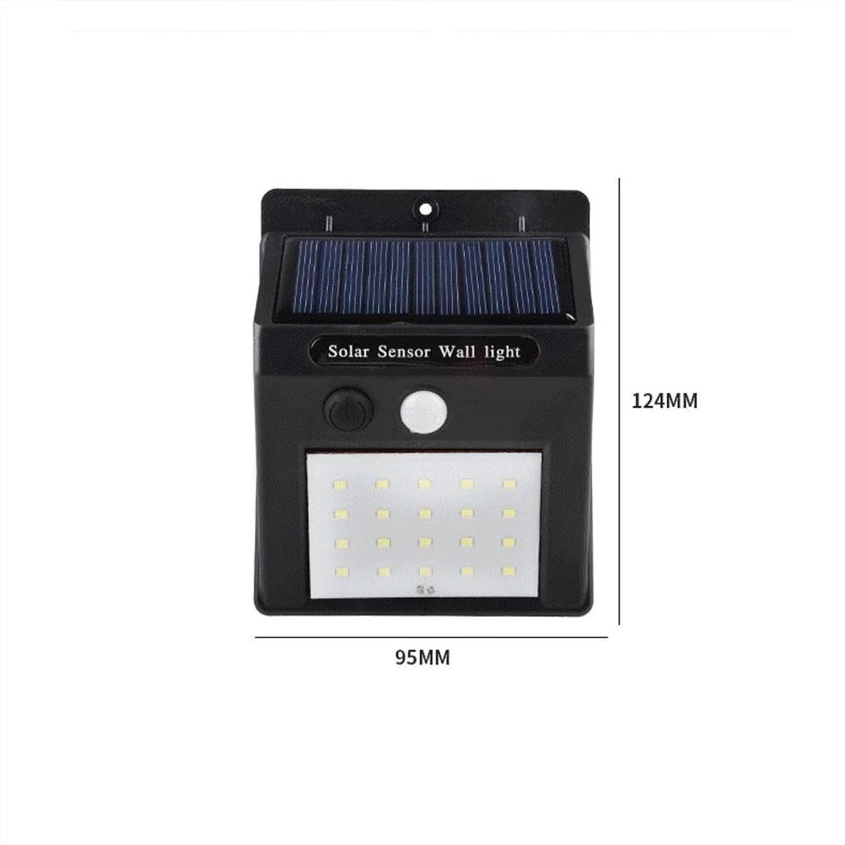 Merkloos Solar Led Lamp Met Bewegingssensor | Zonne-energie | Led Buiten Lamp | 30 LED Lampen | Avond Lampen Tuin | Tuin Accessoires | Licht | Water Dicht | Wand Lamp - Afbeelding 3
