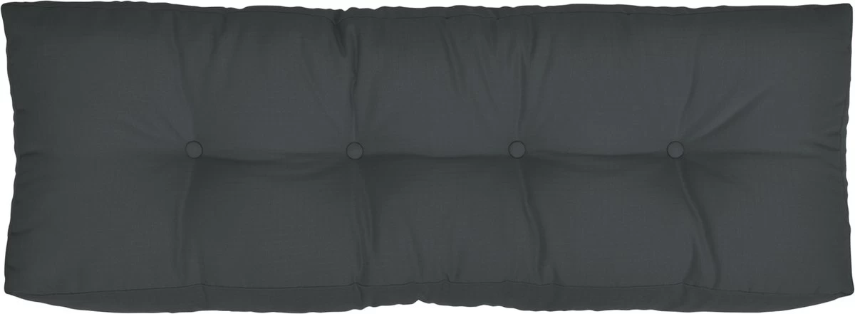 Beautissu Eco Elements Palletkussen – Rugkussen 120x40x15 Cm Voor Palletbank - Kussen Graphiet Grijs - Palletkussens In Matraskussen Kwaliteit - Afbeelding 2