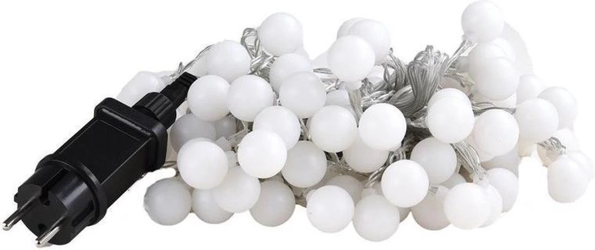 LED Multicolour Feestverlichting Prikkabel - 80 Lampen - 16 Meter - IP44 - Afbeelding 5