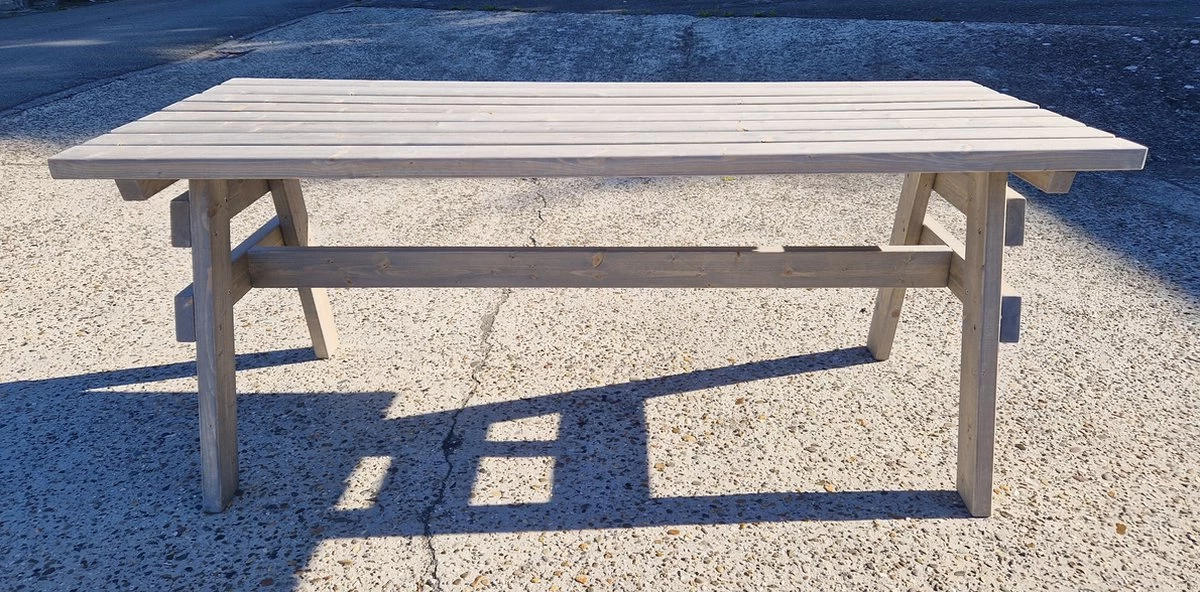 Jee & Bee Tuintafel 6 Persoons (grijs) - Afbeelding 4