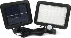 Merkloos LED Buitenlamp - Zonne-energie - Bewegingssensor En Los Zonnepaneel - 3 Standen