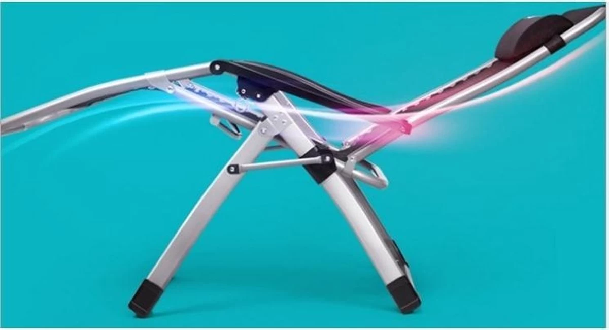 Brulo - Ligstoel Tuin - Ligstoelen - Strandstoel Opvouwbaar - Tuinstoel - Incl Tafel En Hoofdkussen - Afbeelding 8