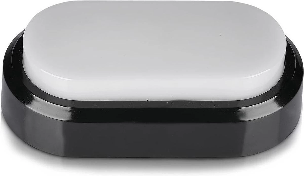 V-Tac Zwarte Ovale LED Plafondlamp Klein - Afbeelding 8