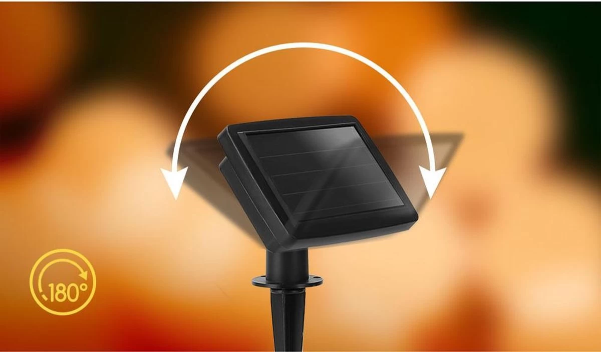 Aigostar 10VRG Solar Lichtsnoer - Lichtslinger Op Zonne-energie - Lampjes Slinger - 20 Transparante LED - 3000K - 5.8 Meter - Afbeelding 12