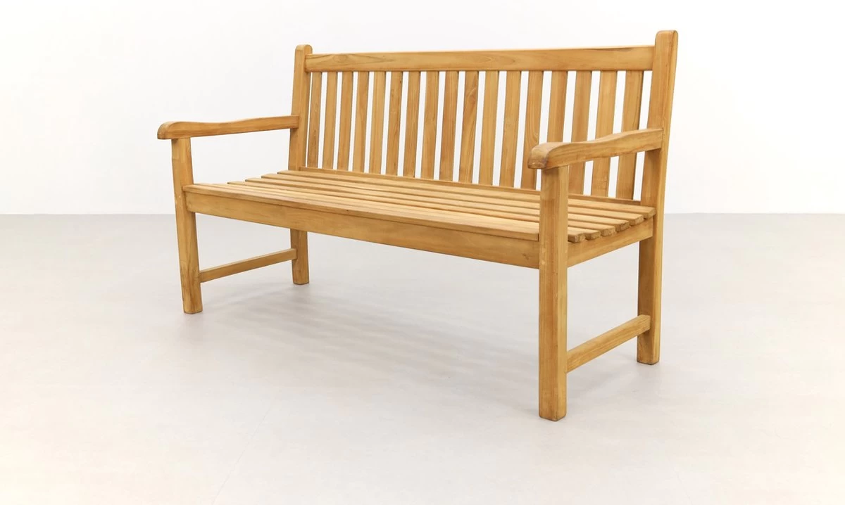 Teak Houten Tuinbank Bison - 150 Cm. - Afbeelding 17