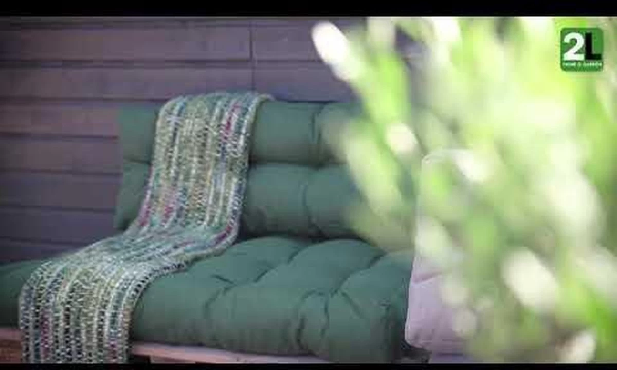 2L Home & Garden Rugkussen Metro Olijf - 60 X 40cm - Afbeelding 3