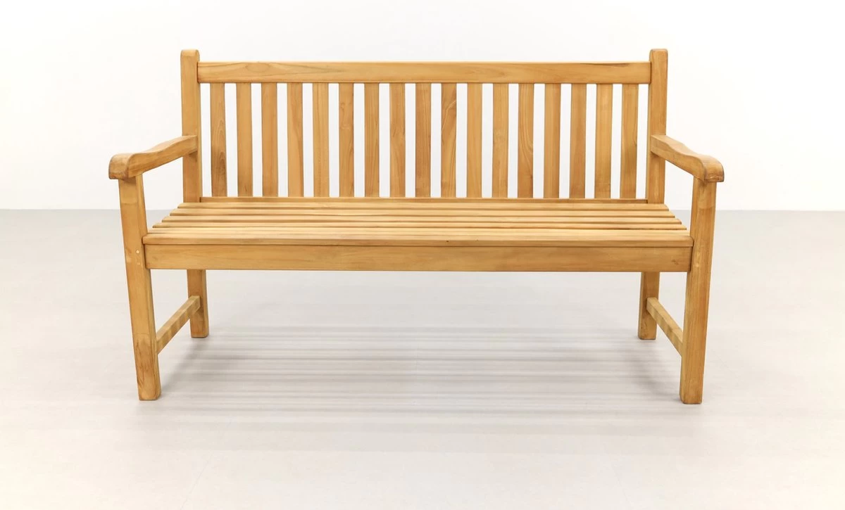 Teak Houten Tuinbank Bison - 150 Cm. - Afbeelding 12