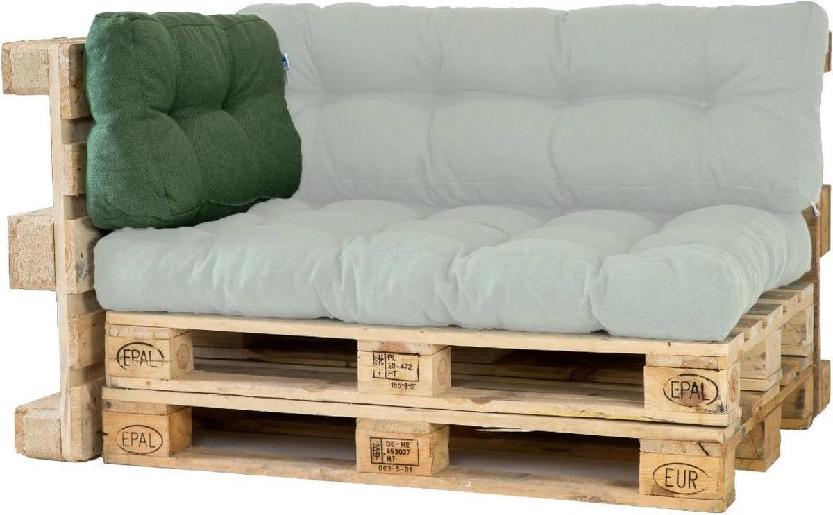 2L Home & Garden Rugkussen Metro Olijf - 60 X 40cm - Afbeelding 2