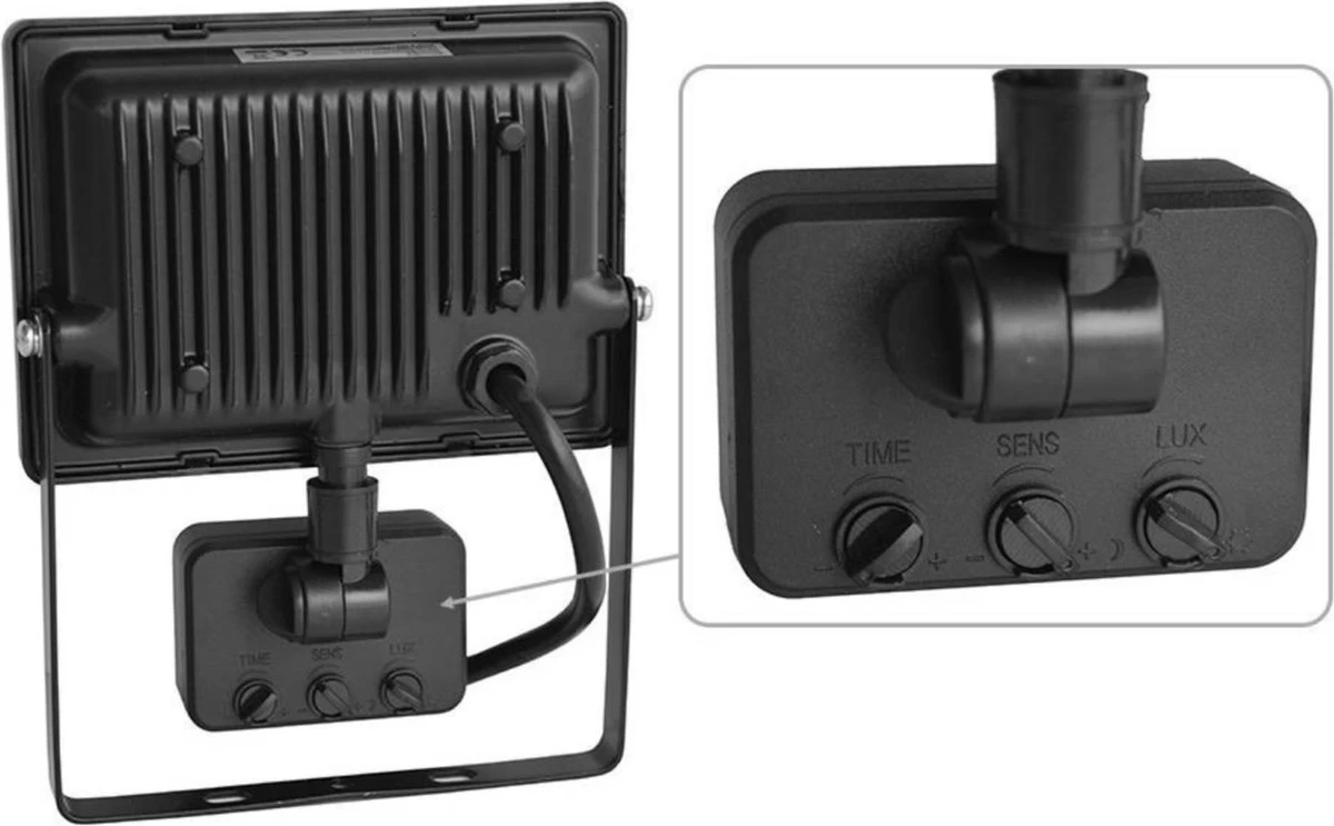 Hofftech LED Straler - Bouwlamp SMD Met Sensor - 10 Watt - IP65 - Afbeelding 5