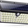 Iqonic Buitenlamp Met Bewegingssensor - Zonne-energie - 266 LED's - Wandlamp Buiten Met Sensor - Solar Buitenverlichting - Zwart
