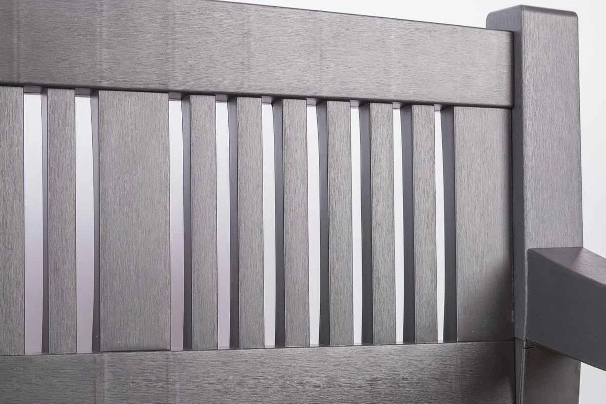 Merkloos Opbergbank Van Kunststof | 130 X 60 Cm | Antraciet - Afbeelding 4