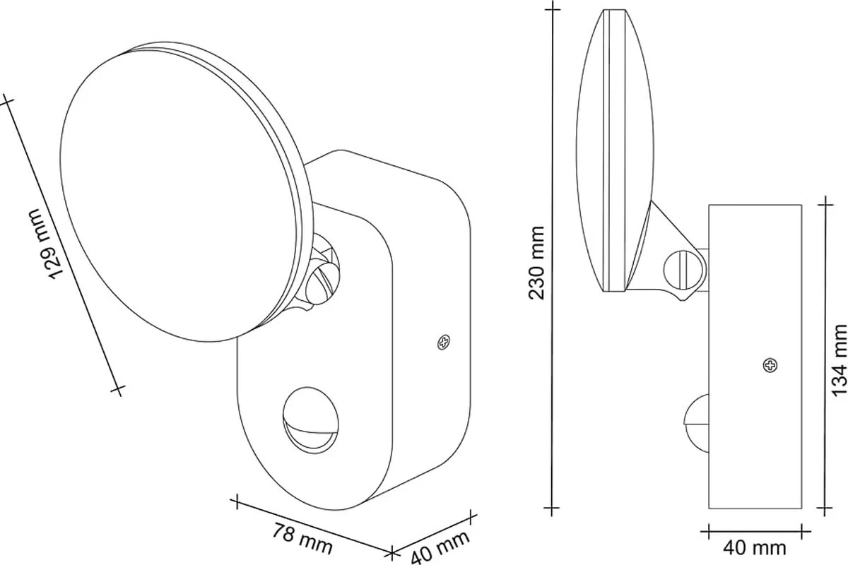 Adviti RIOLIT LED Outdoor Wandlamp Met Bewegingssensor - Antraciet - IP65 - Ik10 - 4000K - 1100lm - 15 Watt - 3 Jaar Garantie! - Afbeelding 3