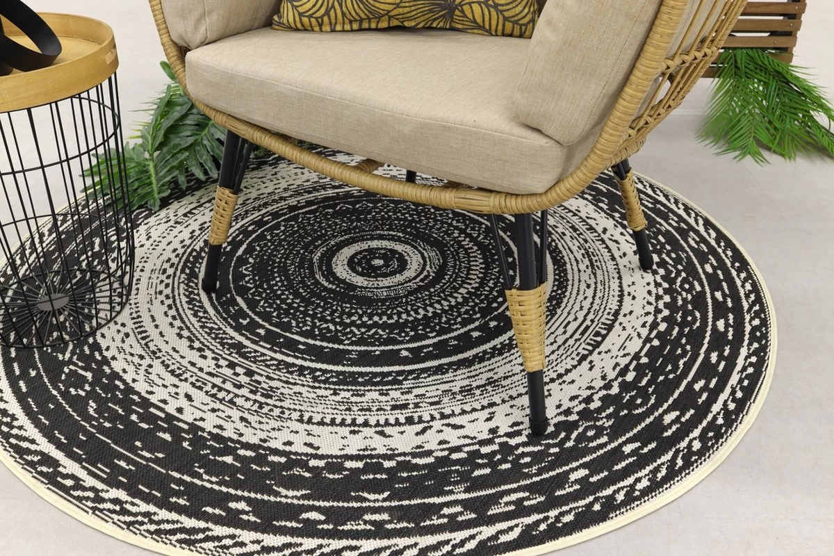 Lola Egg Relaxstoel - Natural Sand - Mand Stoel - Afbeelding 18