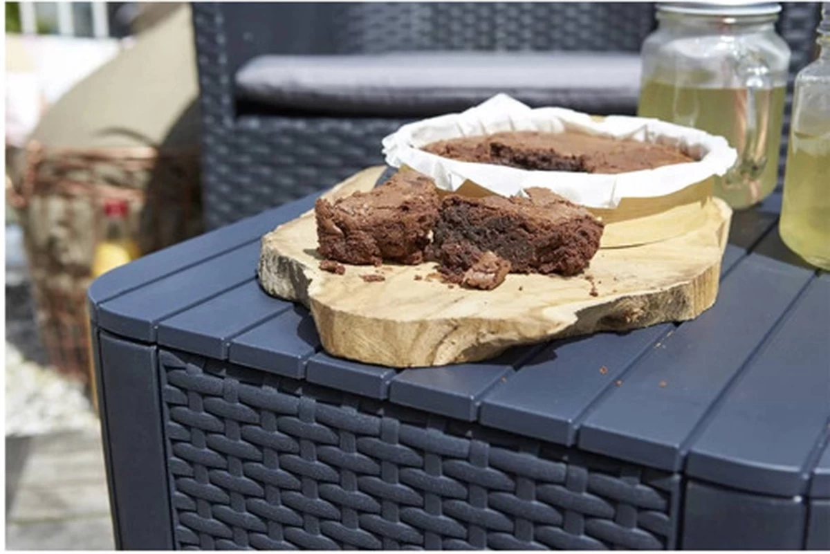 ALLIBERT Keter Luzon Opbergtafel - 39x39x43cm - Donkergrijs - Afbeelding 17