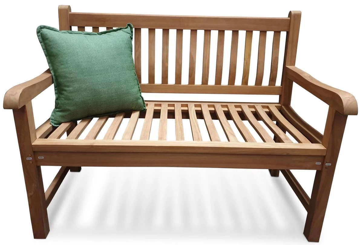 Merkloos TIERRA | Tuinbank Van Teak Comfort Plus + | 150 Cm - 3-Persoons / 3-Zits | Naturel / Original | BONANY Luxe | Geschuurd & Olie Op Waterbasis | Klassiek & Traditioneel | Stevig | Tuinzetel | Bank Voor Tuin - Afbeelding 10