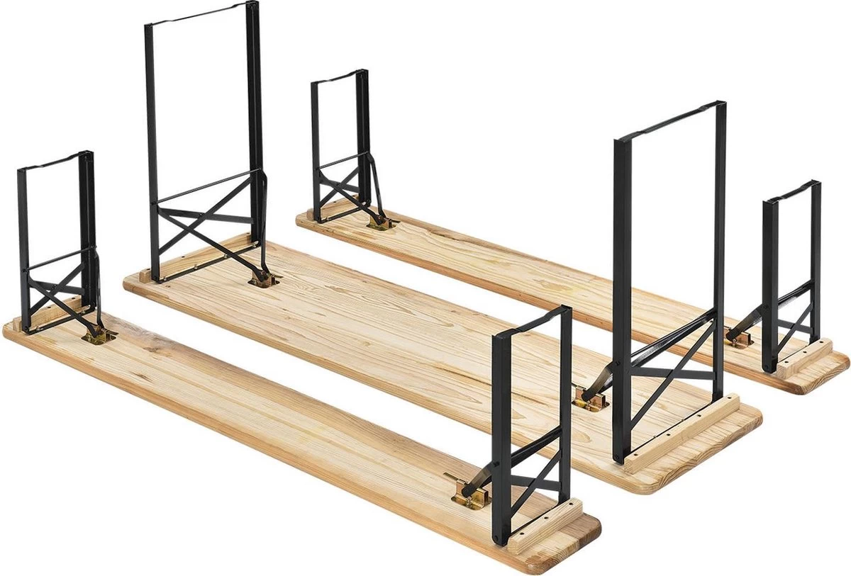 Merkloos Biertafelset / Bierbank - 3-delig - 170cm - Afbeelding 3