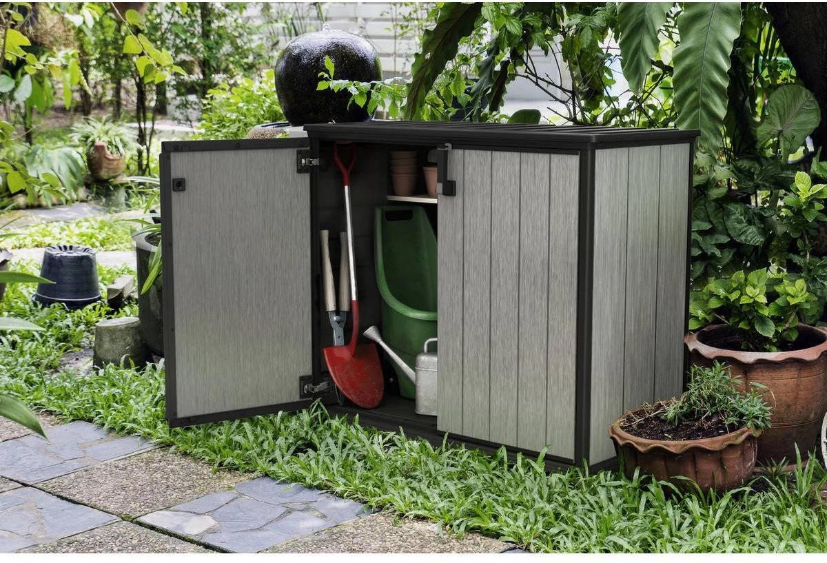 Keter Patio Store Opbergkast - 139,5x77x120cm - Grijs - Afbeelding 11
