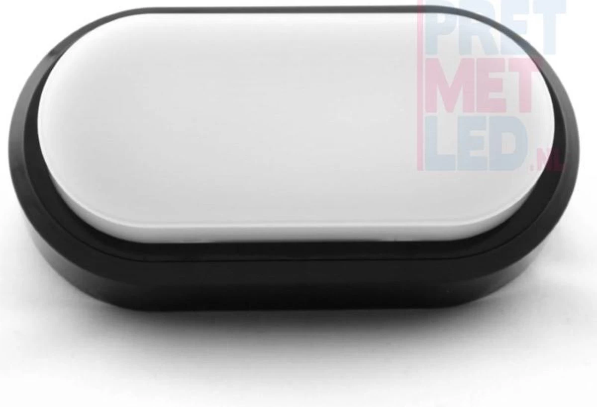 V-Tac Zwarte Ovale LED Plafondlamp Klein - Afbeelding 4