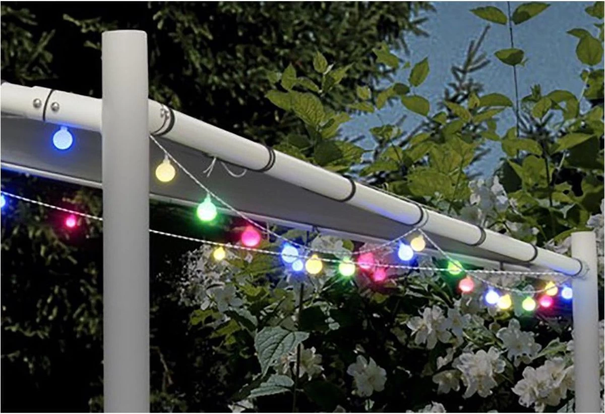 LED Multicolour Feestverlichting Prikkabel - 80 Lampen - 16 Meter - IP44 - Afbeelding 4
