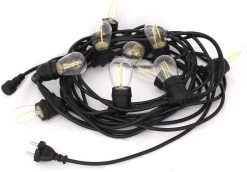 Føro Lichtsnoer Buiten - Vintage - Set 10 Meter 10 LED Lampen - Warm Wit