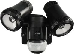 ELRO LF80 2-Kops LED Buitenlamp Met Bewegingsmelder - 2x10W – 1400lm – IP54 Waterdicht - Zwart
