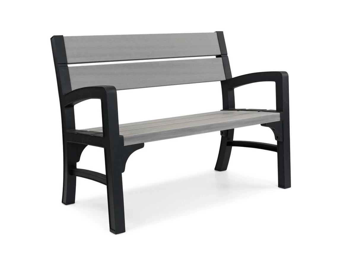 Keter Montero Tuinbank – 2-personen - 120x61x91cm - Grafiet - Afbeelding 2