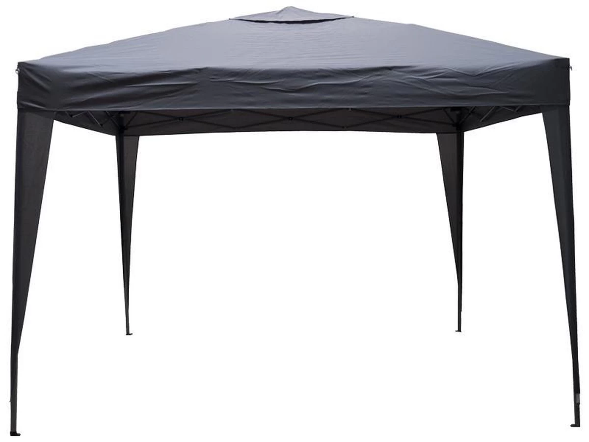 Garden Royal Partytent 3x3m Easy Up Grijs Met 4 Zijwanden - Afbeelding 2