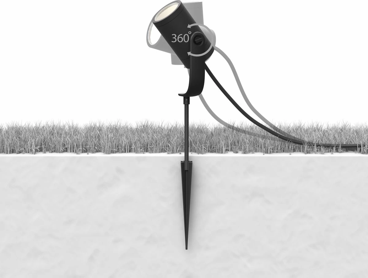 Philips Hue Lily Tuinspot Starterspakket Met Hue Bridge - Prikspot White And Color Ambiance - Prikspots Voor Buiten - Tuinverlichting - 3 Spots - Zwart - Afbeelding 18