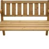 AXI Charlotte Tuinbank Van Hout 110 Cm - Bruin