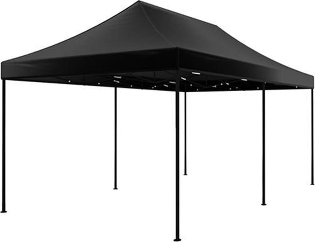 Easy Up 3x6m Zwart Luxe Partytent Opvouwbaar - Afbeelding 5