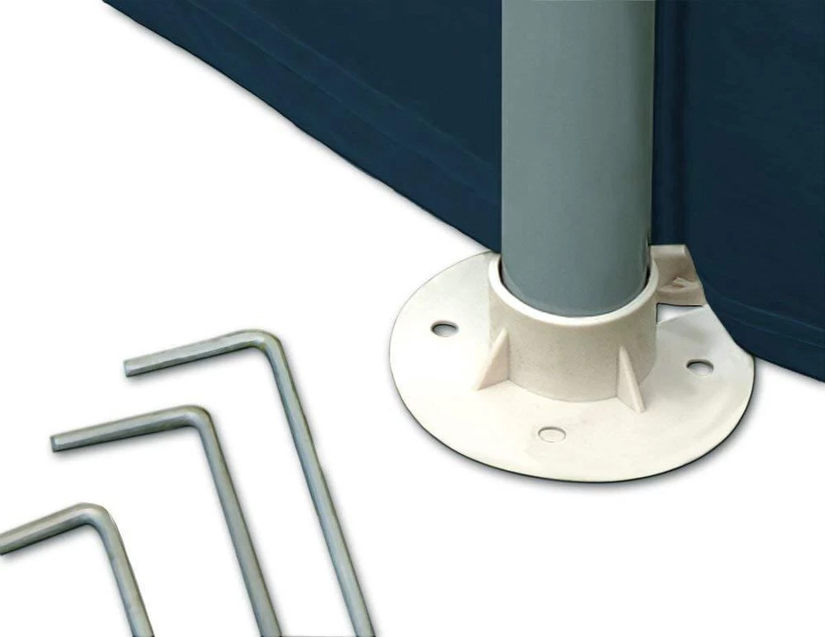 MaxxGarden Partytent Feesttent Paviljoen - 300 X 400 X 250 Cm - Zijwanden - Blauw - Afbeelding 4