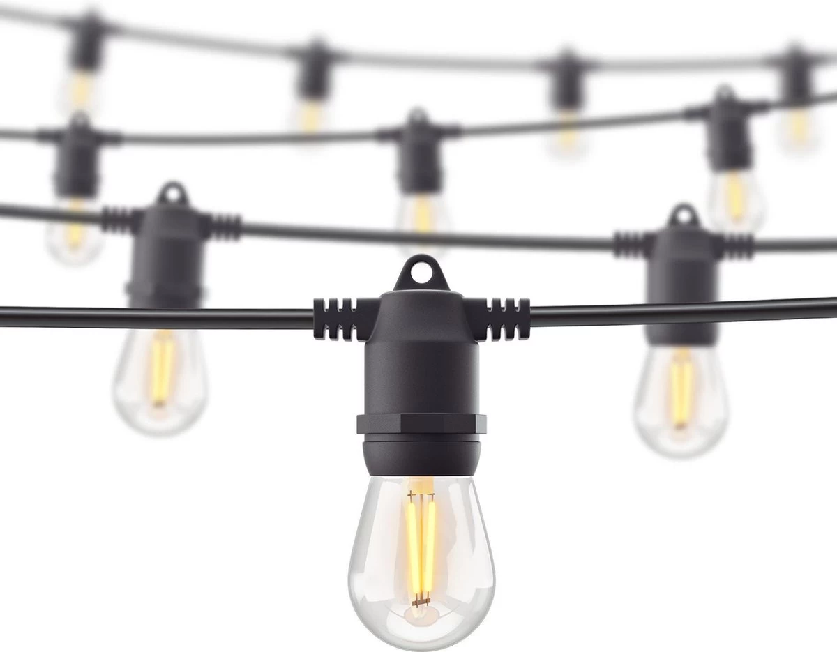 Hombli Smart Outdoor String Light 5m – Lichtsnoer Voor Buiten – Sfeerverlichting Voor In De Tuin, Balkon En Terras – Weerbestending IP65 - Afbeelding 3