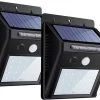 Solar Buitenlamp - Set Van 2 Stuks - Bewegingssensor - 20 LED - Waterdicht - Buiten & Tuin Sensor - Buitenverlichting Op Zonne-energie - Rheme