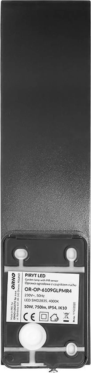 Buitenlamp Met Bewegingssensor PIRYT - Buitenverlichting Met IP54 -Tuinverlichting 4000K - Muurlamp 800lm - Wandlamp Buiten - Grijs - Afbeelding 4