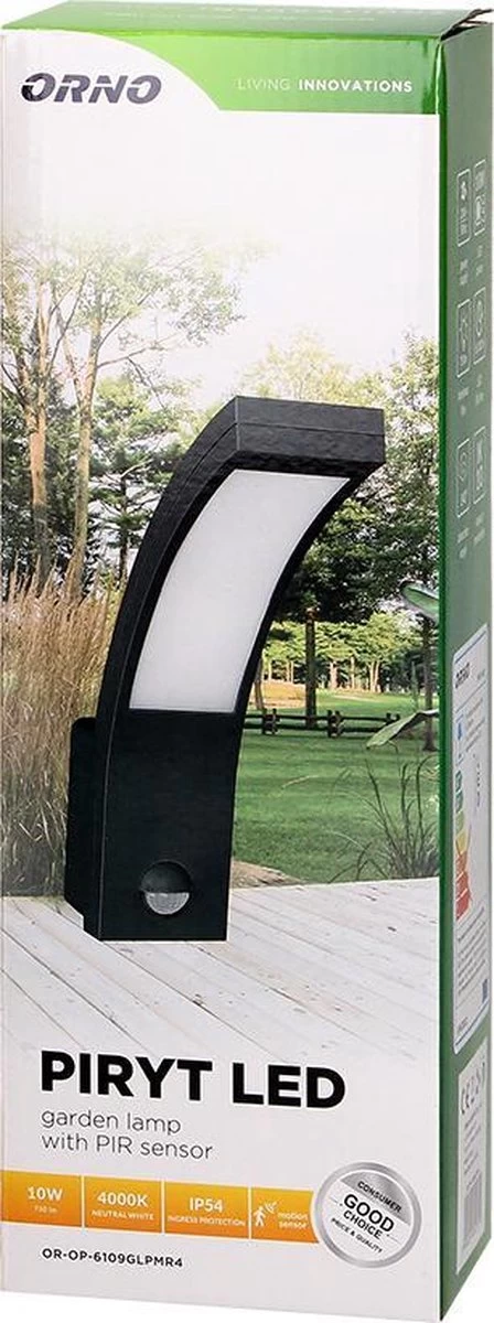 Buitenlamp Met Bewegingssensor PIRYT - Buitenverlichting Met IP54 -Tuinverlichting 4000K - Muurlamp 800lm - Wandlamp Buiten - Grijs - Afbeelding 3