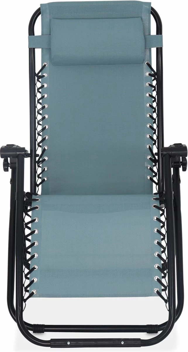 Alice's Garden Campingstoel PATRICK - Set Van 2 - Opvouwbaar - Verstelbaar - Smaragdgroen - Afbeelding 2